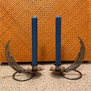 Like NEW - SET Metal Candle Holders